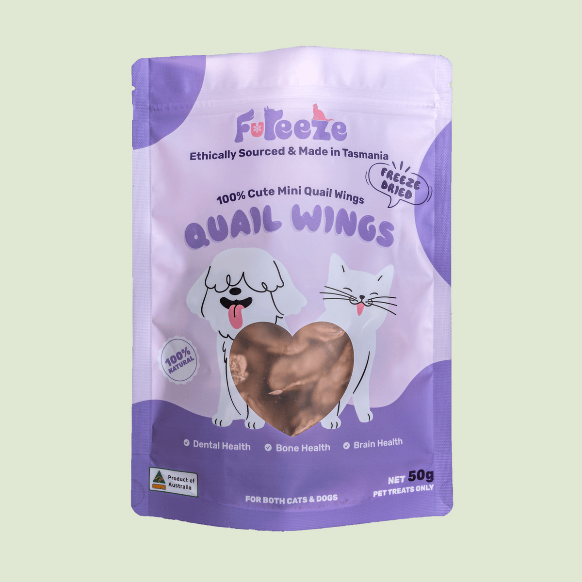 Freeze Dried Quail Wings 50g