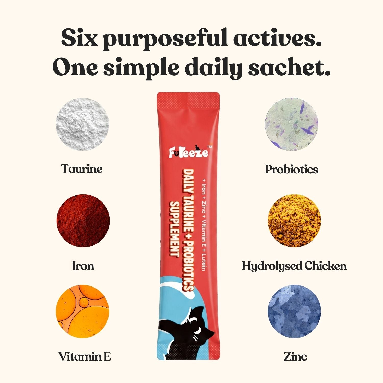 No Clump. No Mess. — Fureeze® Daily Taurine and Probiotics Supplement