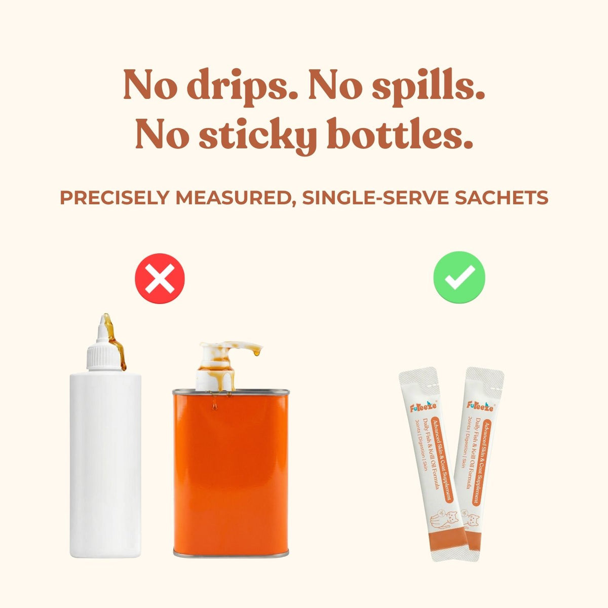 No Fridge. No Mess. — Fureeze® Daily Fish & Krill Oil Supplement