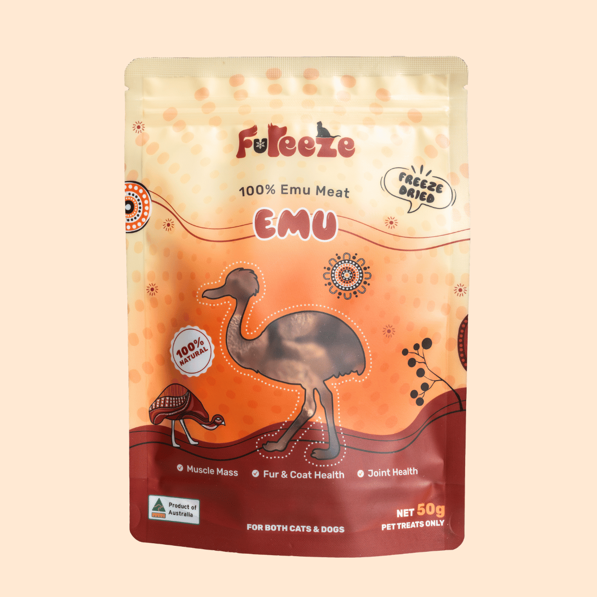 Freeze Dried Emu 50g