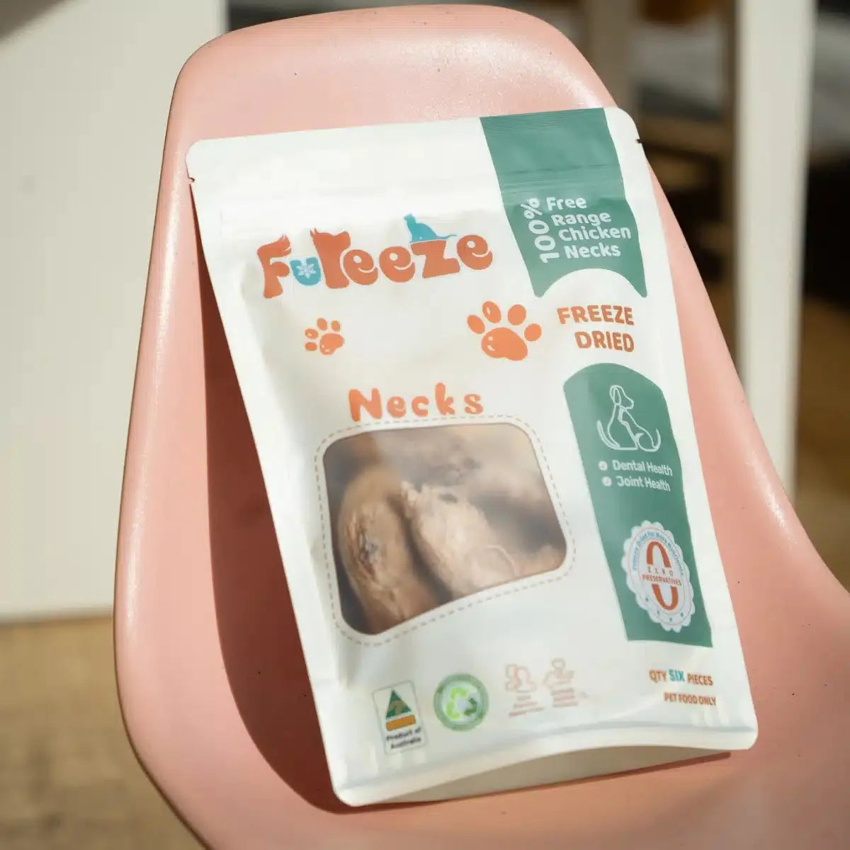 Freeze Dried Free Range Chicken Necks By Fureeze™ 130g