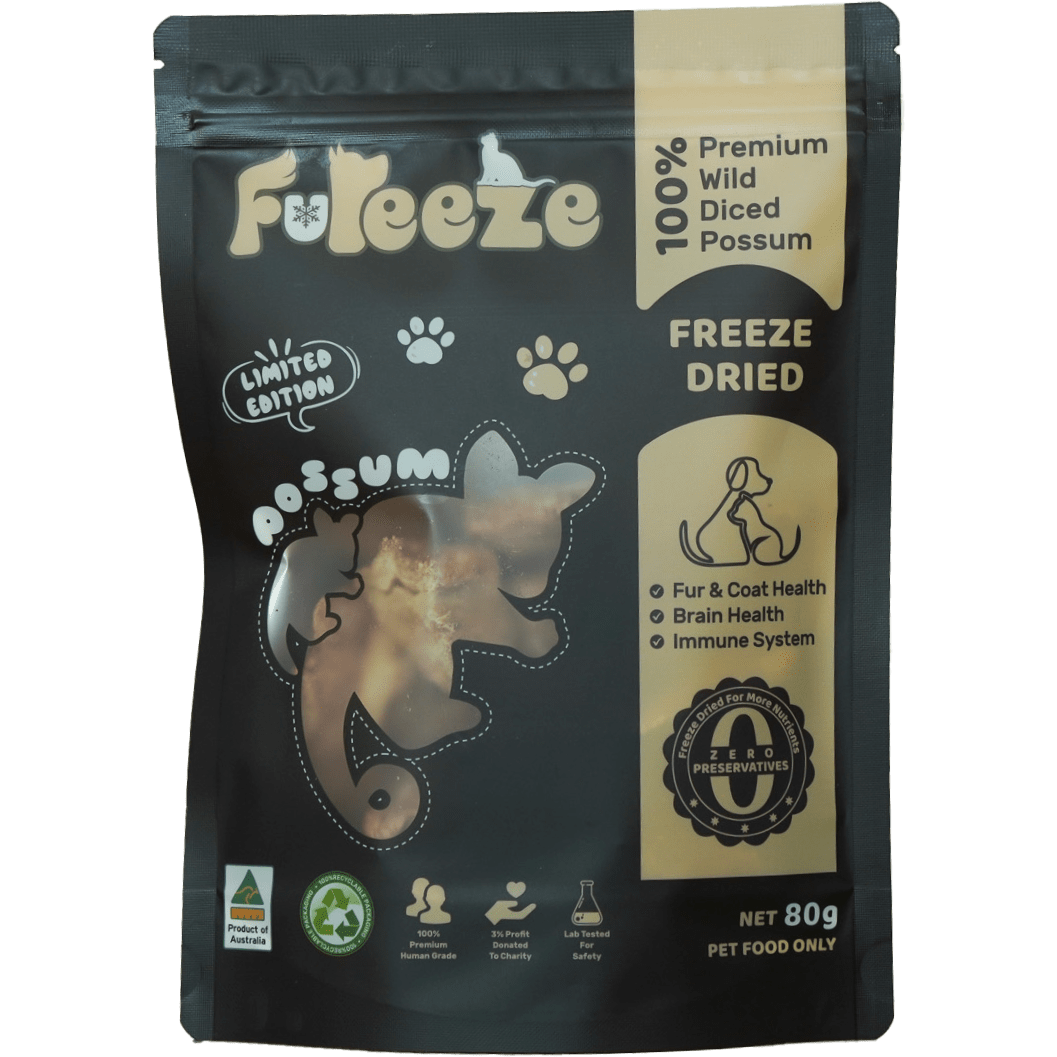 Freeze Dried Diced Possum By Fureeze™ 70g