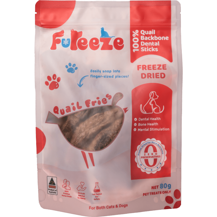 Freeze Dried Quail Fries 80g