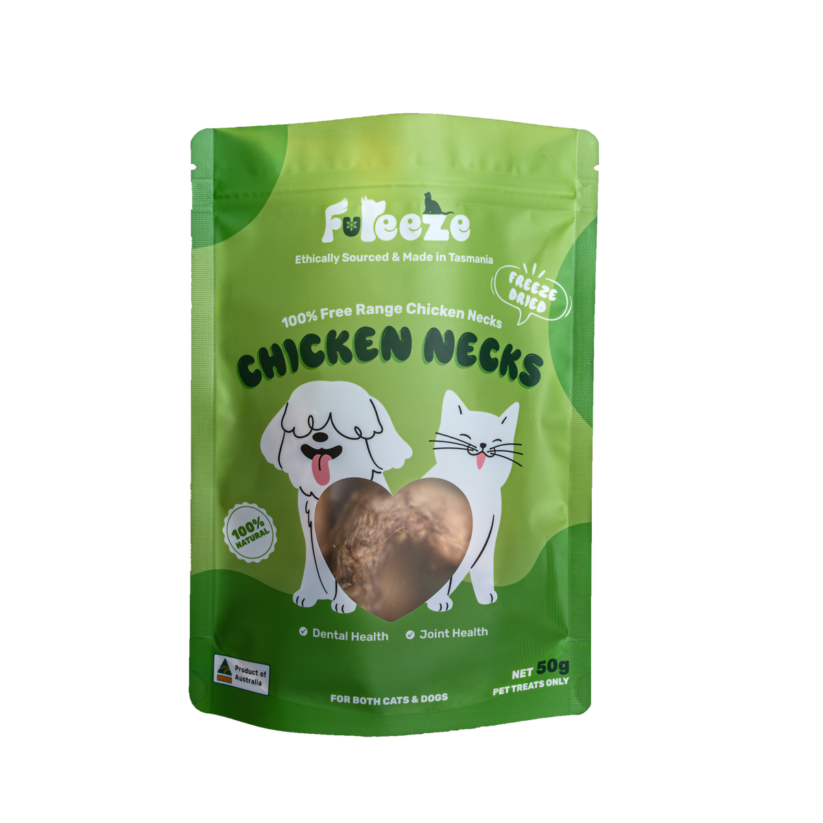 Freeze Dried Free Range Chicken Necks 50g