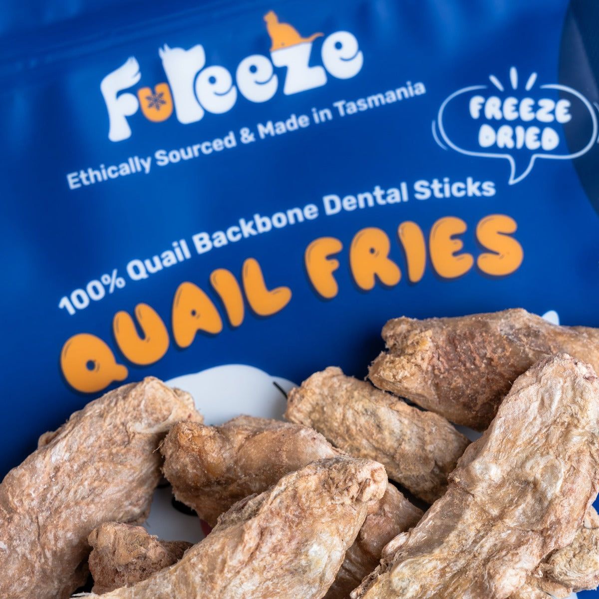 Freeze Dried Quail Fries 80g