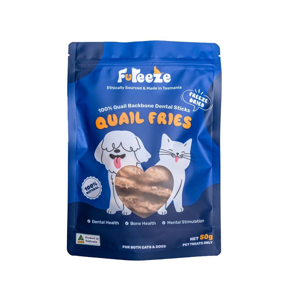 Freeze Dried Quail Backbone